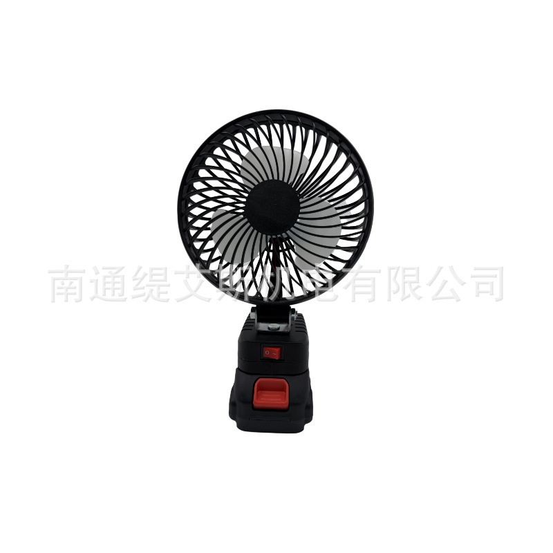 Ventilador eléctrico portátil de batería de litio mini exclusivo transfronterizo de 4 pulgadas y 6 pulgadas ventilador eléctrico especial de oficina de sitio de pesca