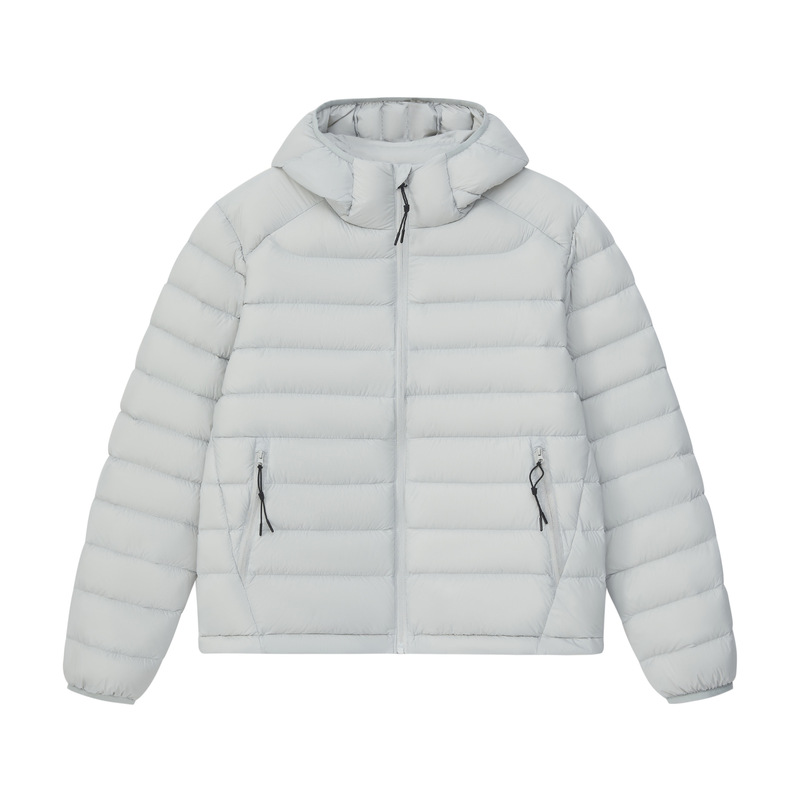 [Samsung 95 Velvet] 2025 New Autumn and Winter Rib Hooded down Jacket for Women, the Same Thick down Jacket as Bird's House