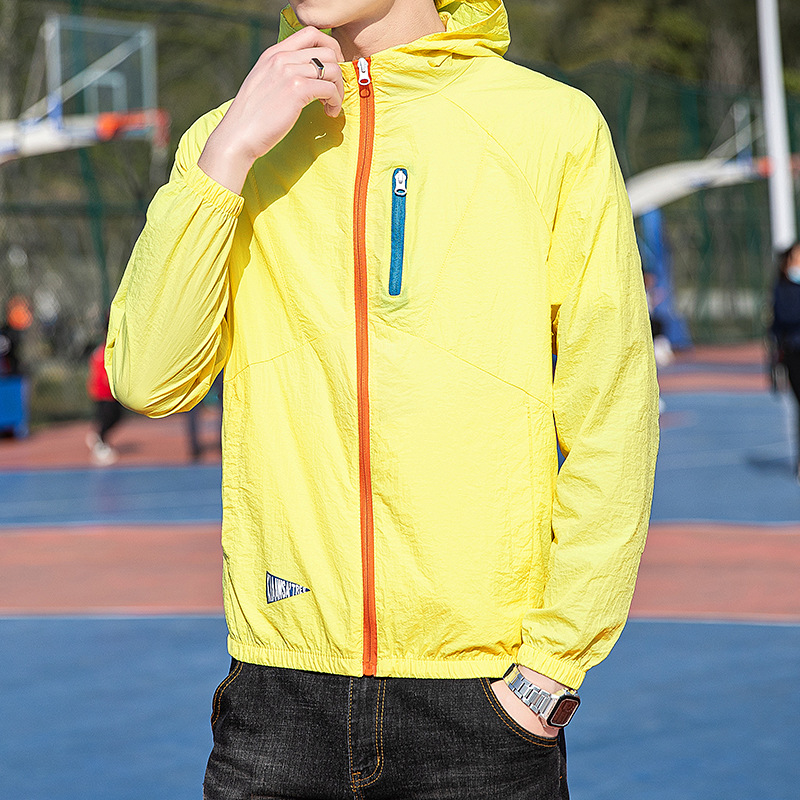 Sun Protection Clothing Men's Summer Thin Jacket Light Ultra-thin Breathable Anti-ultraviolet Ice Silk Fishing Men's Sun Protection Clothing for Men