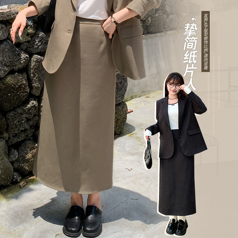  秋  XL-5XL 大きいサイズ スカート