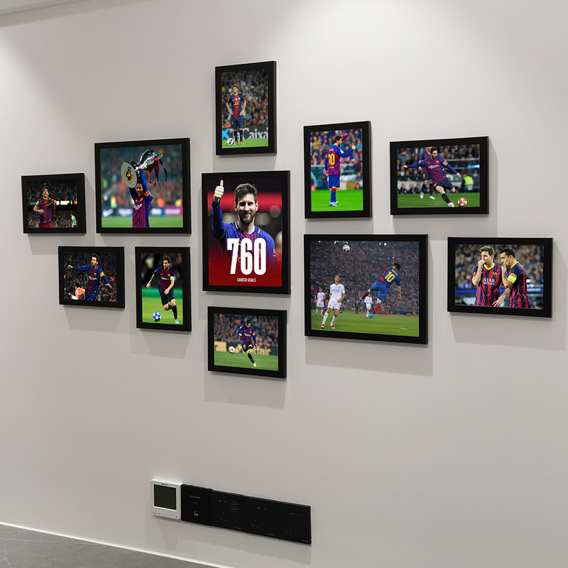Living Room Modern Wall Hanging Photo Frame Decorative Painting Wall Combination Photo Wall Football Barcelona Club Messi Poster Sticker Living Room Modern Wall Hanging Photo Frame Decorative Painting Wall Combination Photo Wall Football Barcelona Club Messi Poster Sticker