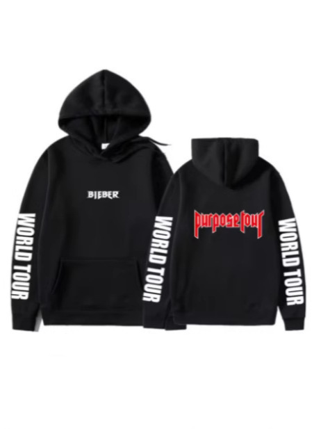 Justin Bieber's Men's and Women's Headwear Harajuku Fleece Hoodies…