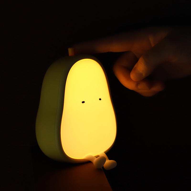 鸭梨伴睡眠灯USB充電寝室ベッドの頭に授乳雰囲気夜灯かわいいアニメシドニー雰囲気夜灯|undefined