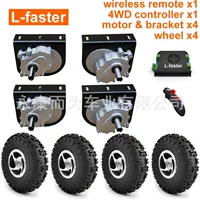 4WD 1000W электрический комплект полного привода 4.10-4 внедорожные шины 10inch колесный комплект тележки, включая установку