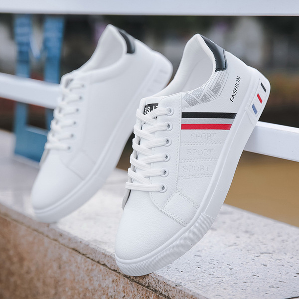 Universal breathable comfortable white sneakers for leisure for…