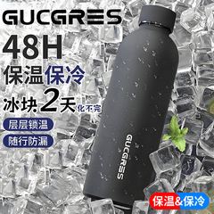 国境を越えた家庭用 304 ステンレス鋼ウォーターカップアメリカンポータブル大容量スポーツケトルシンプルな小さな口ボトル魔法瓶カップ