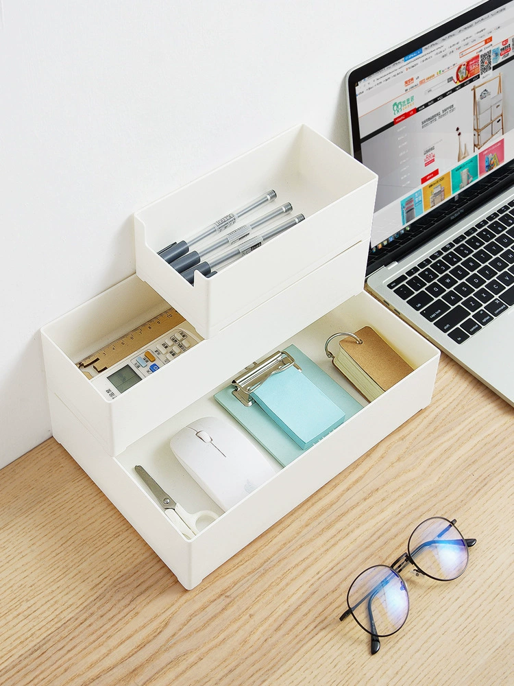 Japanese table rectangular plastic storage box, classification