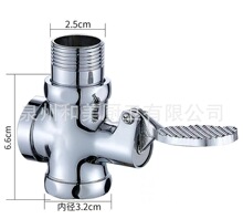 脚踏冲洗阀厕所冲洗阀铜脚踩式蹲大便器冲水阀延时冲洗阀厂家