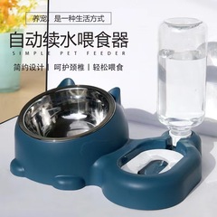 猫の茶碗犬の鉢猫の碗の水を飲んで、自動的に猫の碗のステンレスの碗のペットの用品を与えます。