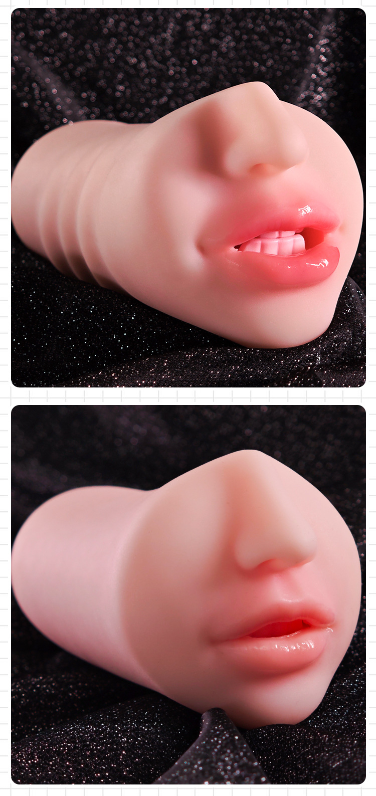 Jiuai Airplane Cup Male Masturbator TPE Manual Mouth Model Insertable Adult Toy — detail image 31