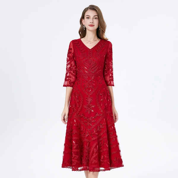 Jujube red (seven -point sleeve)