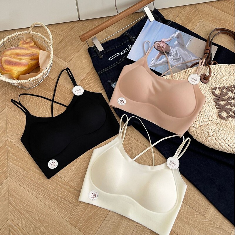 Back Cross Strap Beautiful Back Tube Top Vest Large Backless Strap Versatile Wrap Chest Comfortable Breathable Large Backless Underwear