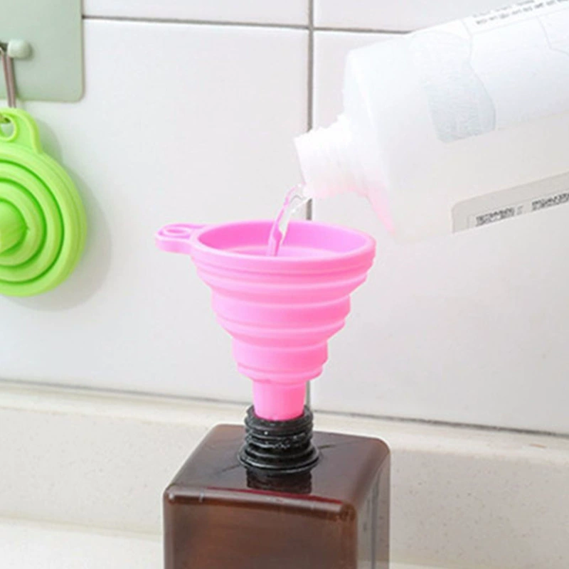 Кухня портативная складная силиконовая Воронка с длинной шеей силиконовая Складная воронка Выдвижная маленькая воронка оптом