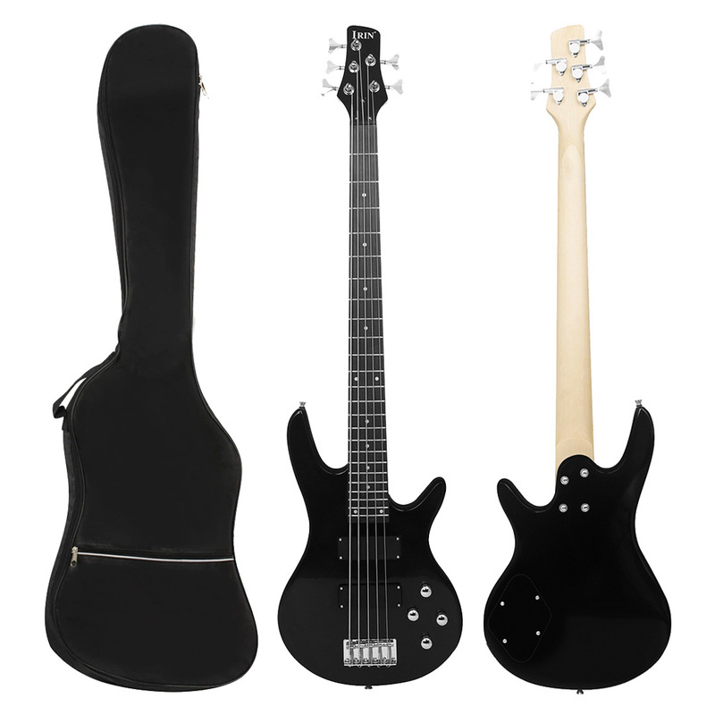 Cross-border Hot Sale 5-string Black Electric Bass 5-string Electric Bass Beginner Performance Musical Instrument Bass Guitar Bass Cross-border Hot Sale 5-string Black Electric Bass 5-string Electric Bass Beginner Performance Musical Instrument Bass Guitar Bass