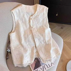 蕾丝拼接刺绣新中式马甲女春秋季新款温柔气质国风高级感叠穿背心