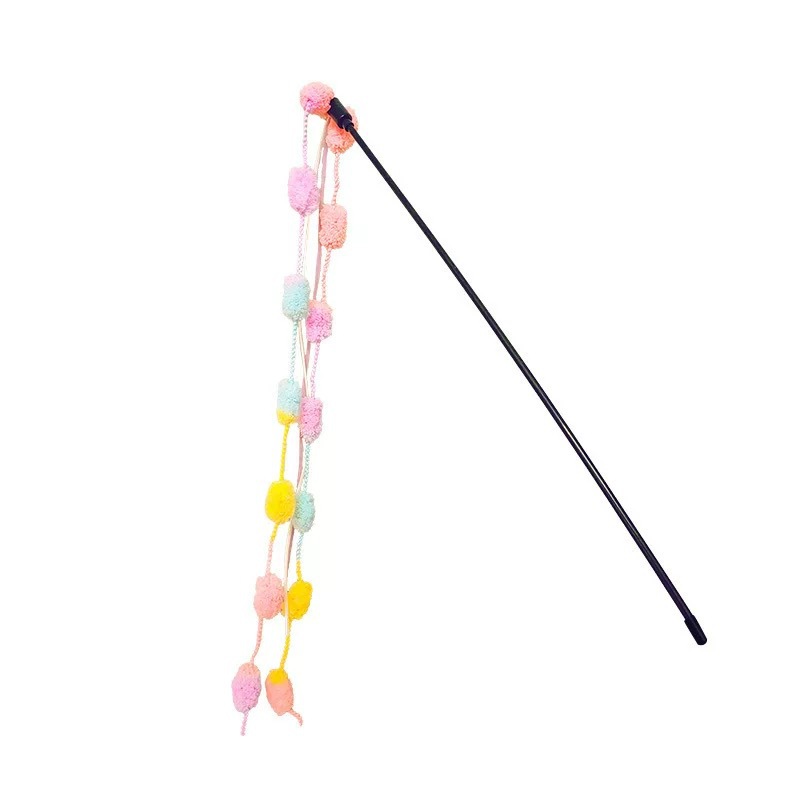 粉色节节高逗猫棒