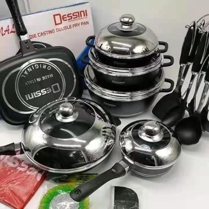 dessini23pcs set of pots and cookware ho...