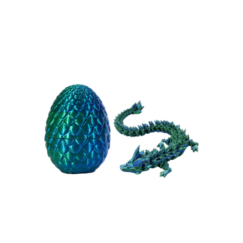 (2개) 3D 프린팅 국경 간 인기 장식품, 가동 관절 및 수정 보석 용 장식품 세트 SHENLONG 자동차 장식