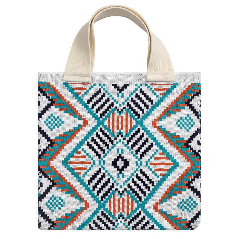 Mujeres Grande Tejer Argyle Ropa De Calle Abierto Bolsa Para Las Axilas display picture 4