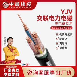 湖北厂家 电缆YJV   交联电力电缆国标充电桩专用 铜芯足米工厂直