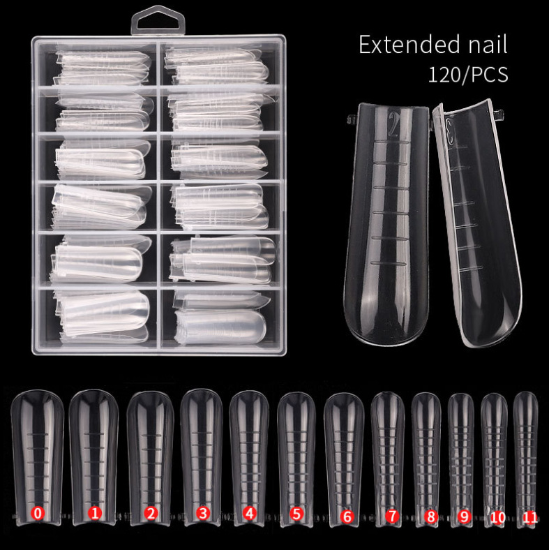 Factory direct selling nails 120 pieces of boxed crystal extended…