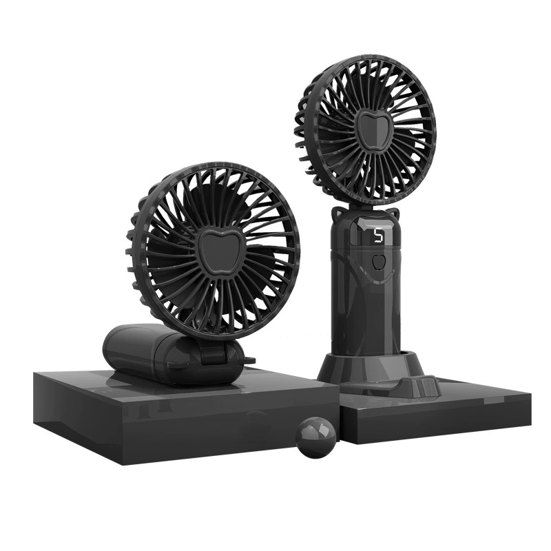 Ручной складной мини- fans, USB перезаряжаемый, цифровой дисплей, портативный 216×100×45 мм