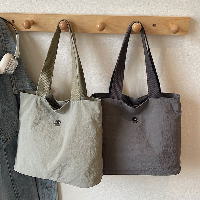 Casual Lightweight Simple Canvas Bag New Women's Handbag Simple Versatile Tote Bag Book Bag Bento Ins Mini