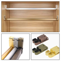 Zinc alloy flip-top clothes rack clothes hanging rod seat with cover clothes tube bracket flange seat clothes tube seat wardrobe hardware accessories