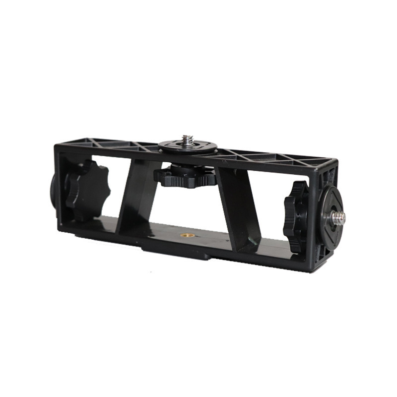 Dual-position three-position multi-position camera mobile phone live broadcast bracket 360-degree rotating mobile phone clip fill light