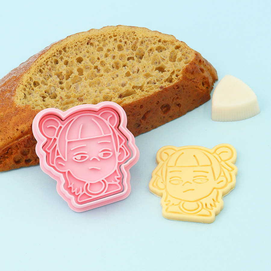 Molde de galletas de Nezha simulado, herramientas de repostería con diseños de dibujos animados de Ao Bing, Ao Guang, Shen Gongbao, Shijin y Bestia del Límite de la Emperatriz