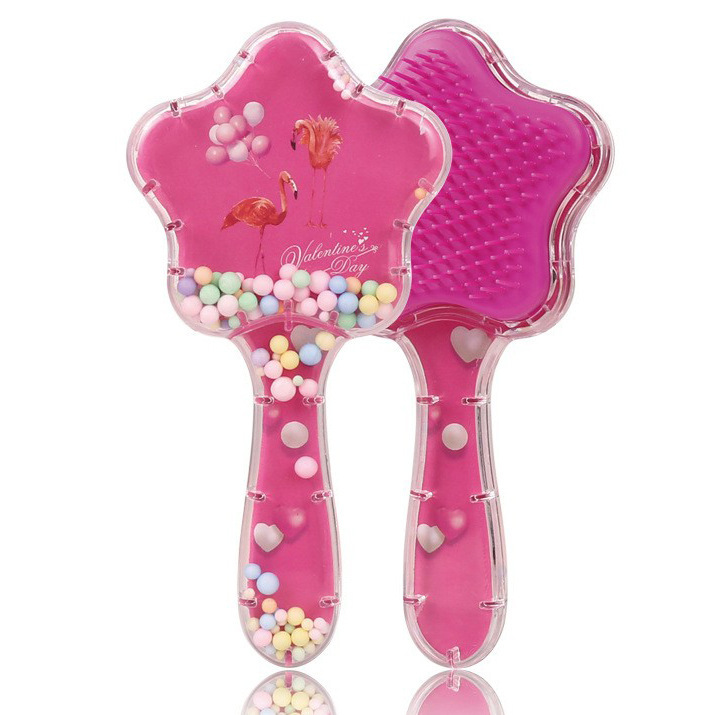 Pein de dibujos animados transfronterizos personalizados cuadrados portátiles impresión transparente arco iris masaje fluido bolsa de aire estudiante