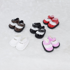 Baby shoes 20cm cotton doll celebrity plush toy floral edge slip-on shoes Velcro Milu toy figure exchange set