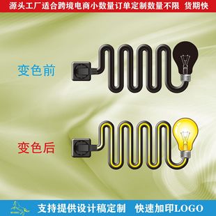 Gradient Colored Light Bulb Black Ceramic Cup Color-Changing Floral Paper Gradient Blue Flame Pad White Color-Changing Floral Paper Small Order