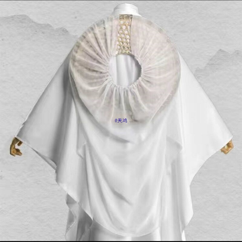Tian Guan Ci Fu White Clothing Xie Lian Costume, Hat, Wig, Female Student Version, Super Fairy-Like, Cheap Anime Costume
