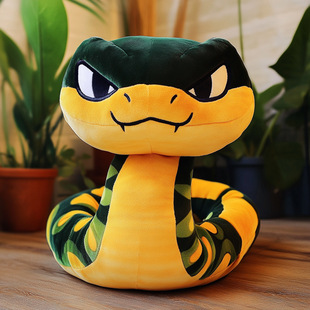Plush Doll Year of the Snake Mascot Doll Toy Cute Zodiac Gift Small Snake Simulation Cross-Border Wholesale
