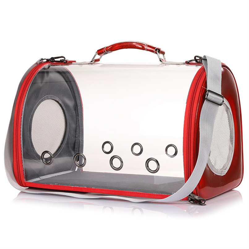 Pet Large Capacity Transparent Single Shoulder Crossbody Universal Dog Backpack Lightweight Breathable Handheld Cat Bag_voghion.com