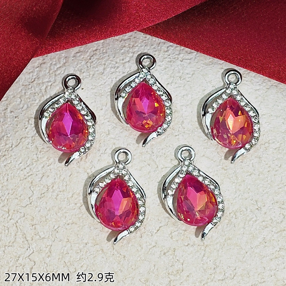 Exquisitos accesorios de joyería colgante de diamante de alta protección ultravioleta al por mayor collar DIY artesanal colgante de materiales de ropa de pulsera