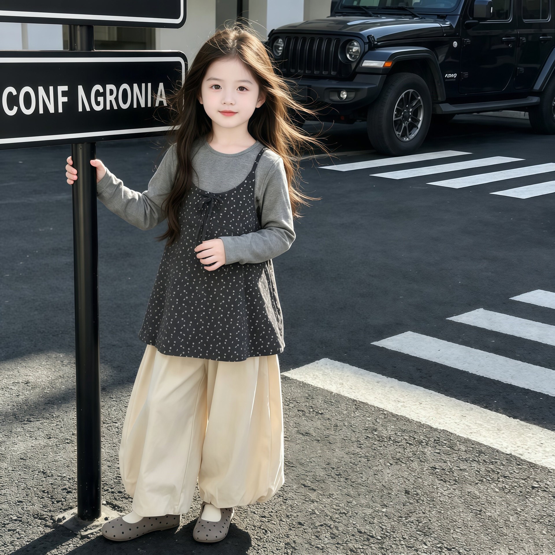 2026超火女童装秋季新款女孩网红洋气三件套儿童女秋装灯笼裤套装