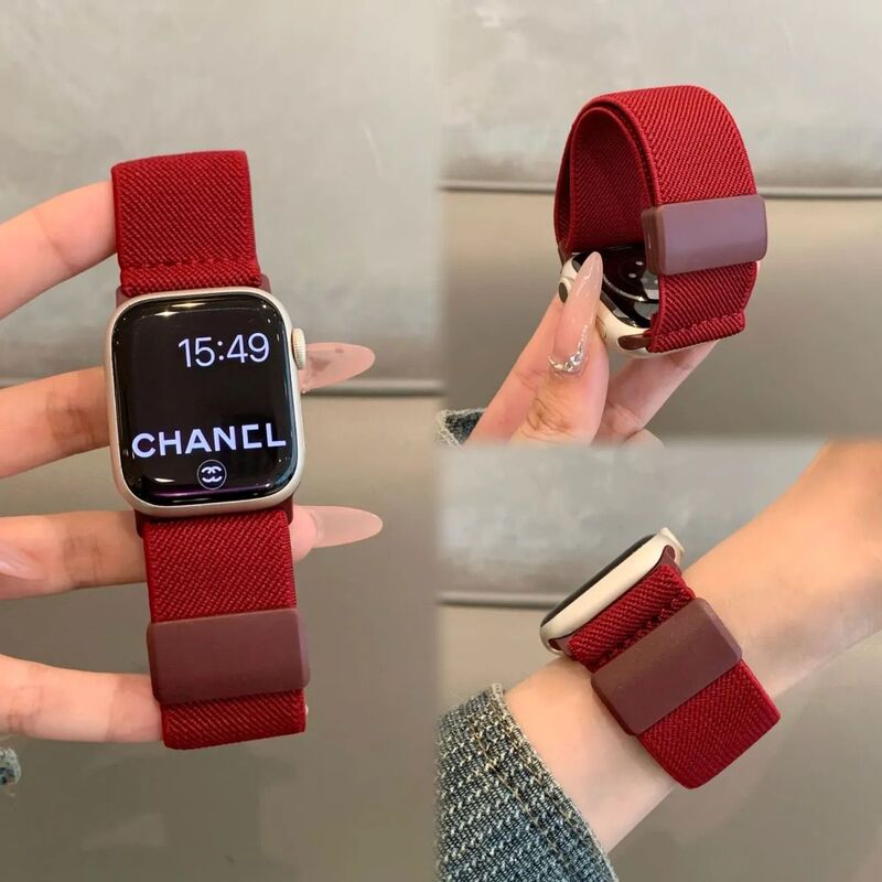 适用华为Fit4表带FIT4 pro尼龙watchfit23弹力磁吸扣雅致活力腕带|undefined