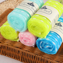 尼龙提花洗澡巾家用搓背神器后背清洁专用长条柔软不伤肤搓澡巾