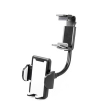 车载后视镜手机支架汽车倒后镜行车记录仪固定夹通用导航支架创意