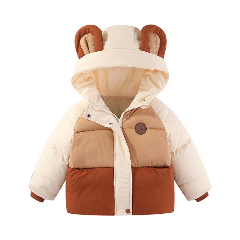 Amazon ropa para niños 2024 nuevos niños chaqueta acolchada de algodón de dibujos animados de estilo coreano para niños y niñas