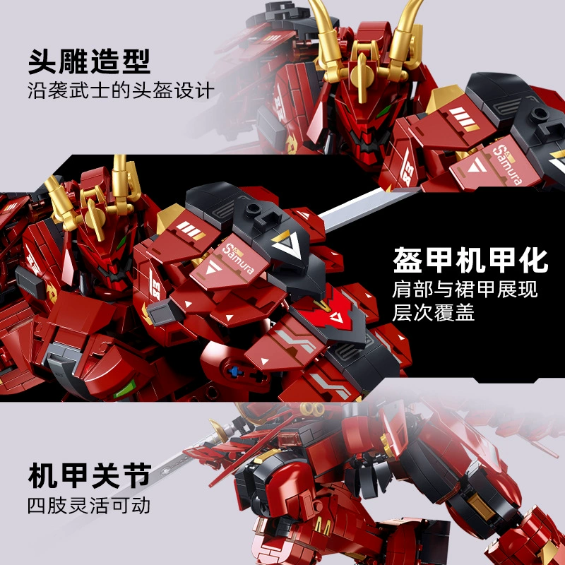 Собранные конструкторы Xiao Luban 1183 Jia Feiwu Mecha Master Series 1185 Snow Realm Phantom Robot собранная головоломка