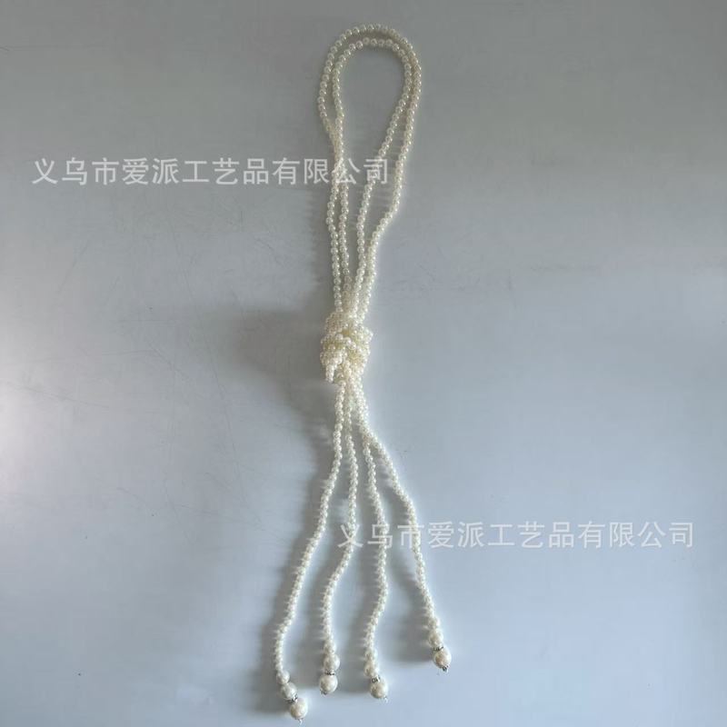 20年代盖茨比派对黑色烟杆珍珠项链手套手镯羽毛头带配饰批发|undefined