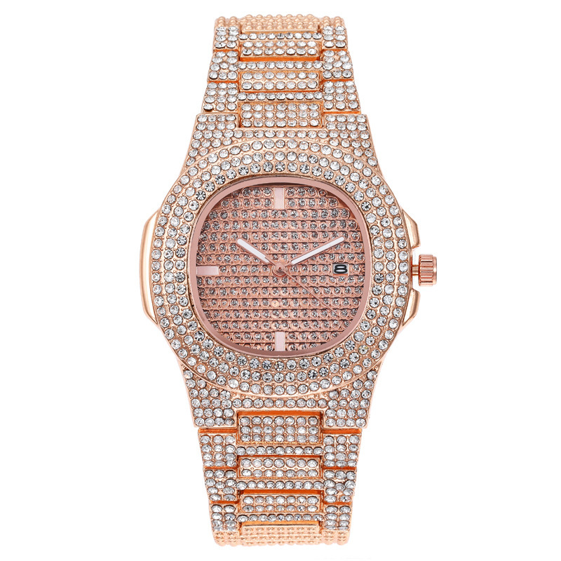 hot sale fashion Diamond-embedded starry calendar women's watch women's watch quartz watch women's watch_voghion.com