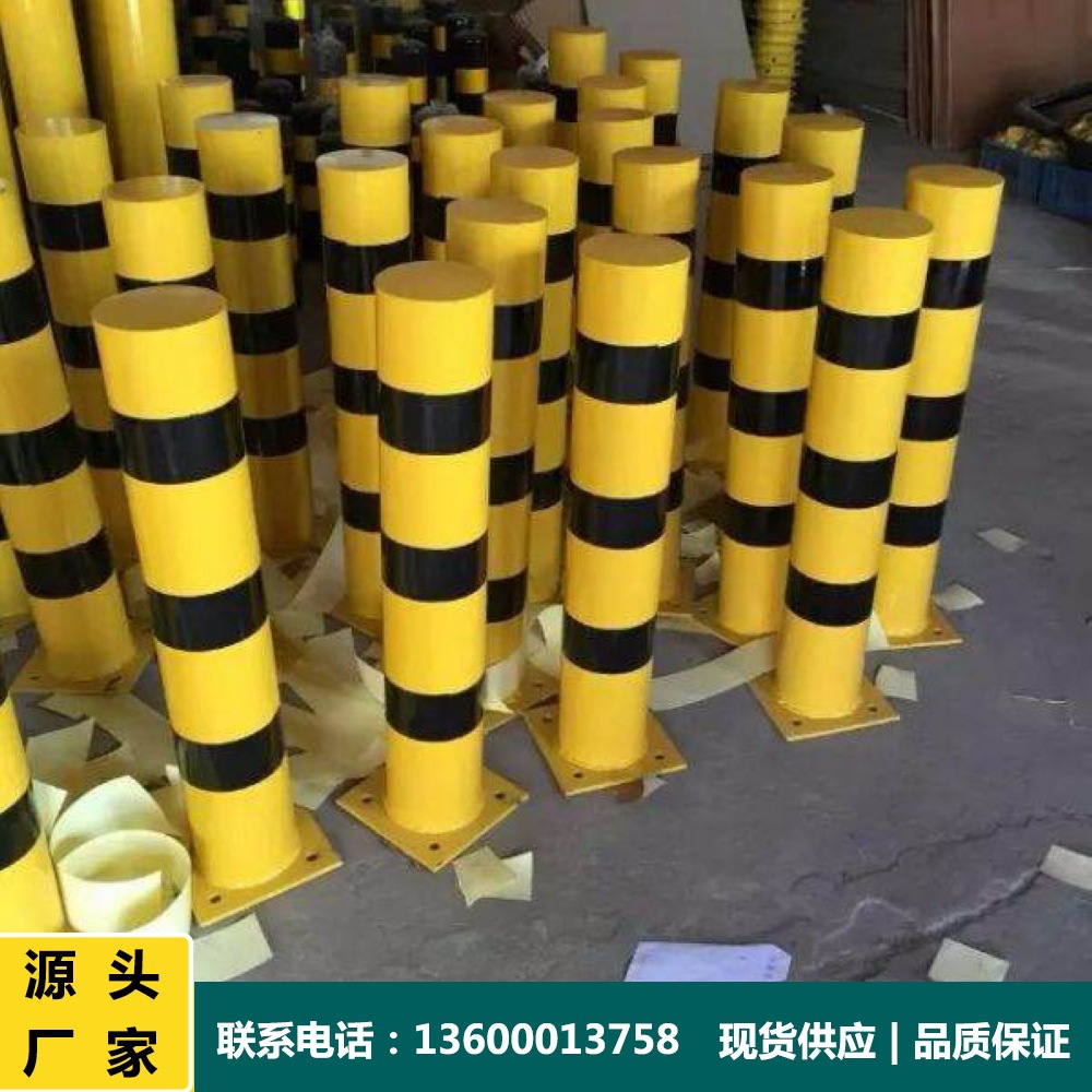 广州钢管警示柱镀锌道口桩反光隔离桩防撞柱路障地桩固定活动路桩