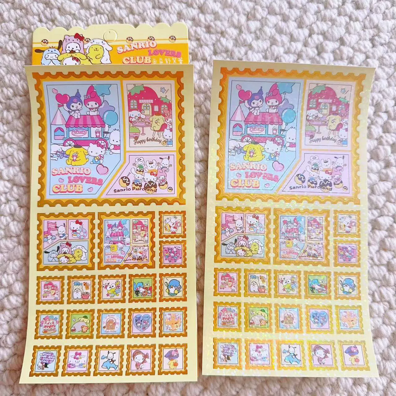 Стикеры (Sanrio) милые мультяшные самоклеящиеся водостойкие наклейки для школьников, набор