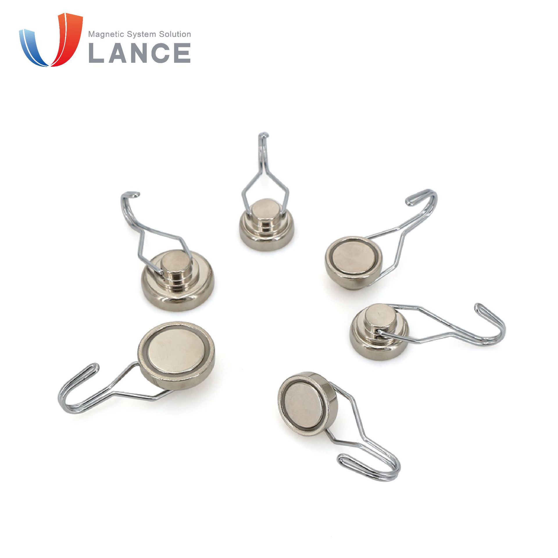 Gancho giratorio magnético giratorio gancho lechón magnético fuerte gancho de hierro magnético giratorio de metal gancho magnético fuerte