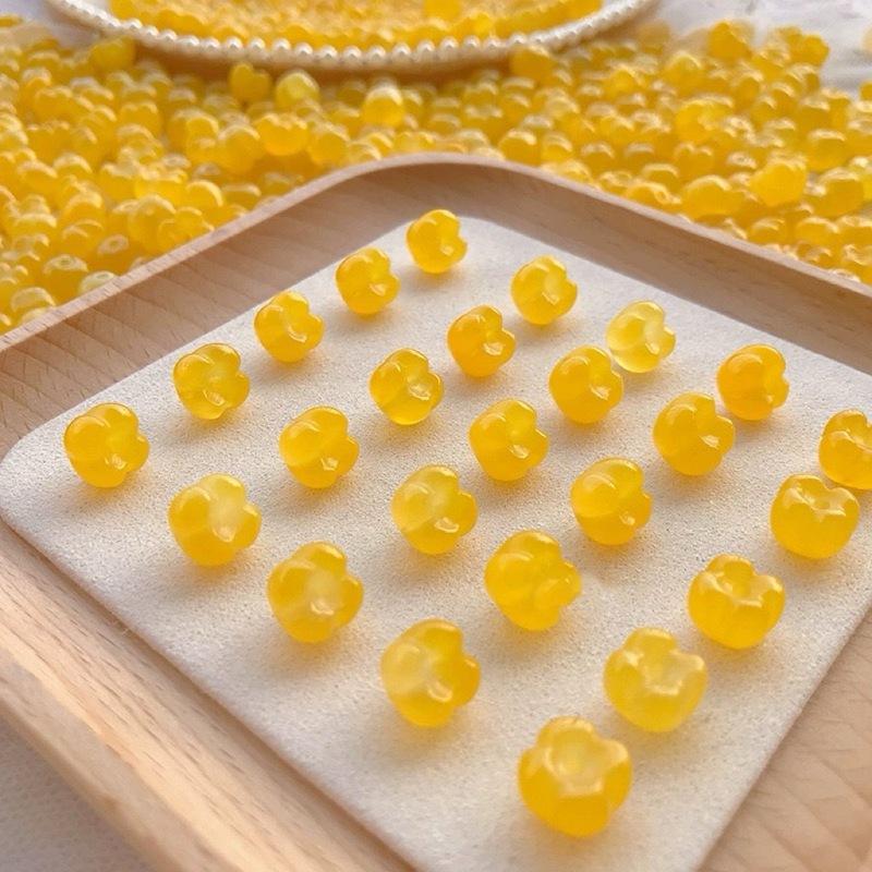 黄瑪瑙桂花のペンダントは小さいです。|undefined