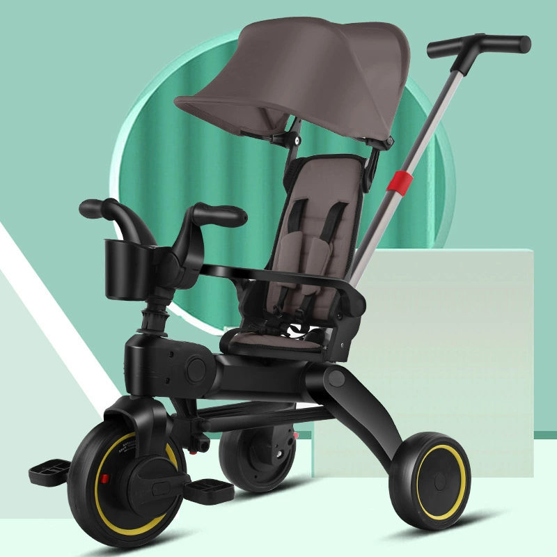 Новый детский трехколесный велосипед для детей от 1 до 6 лет, детская складная коляска, велосипед, игрушечная коляска